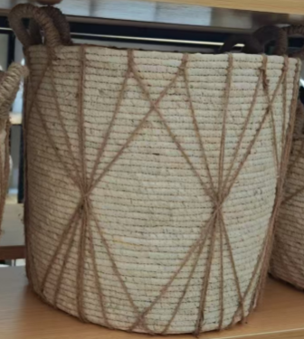 Seagrass baskets D36xH28,29xH25, D24xH22 cm, 3 pcs